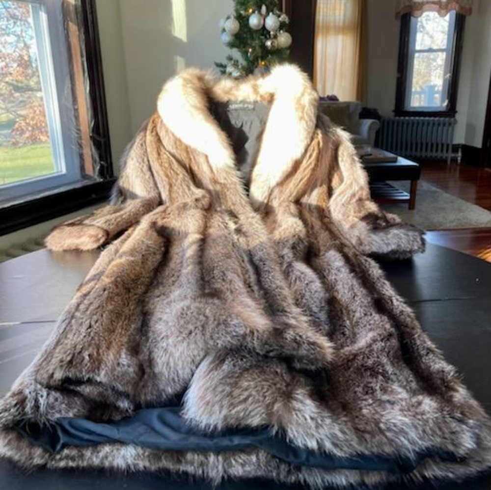 Adolfo genuine Mink fur coat